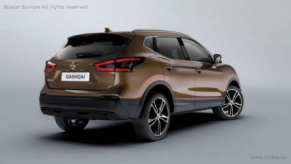 Stoßfänger Styling-Element - hinten, Schwarz Nissan Qashqai J11