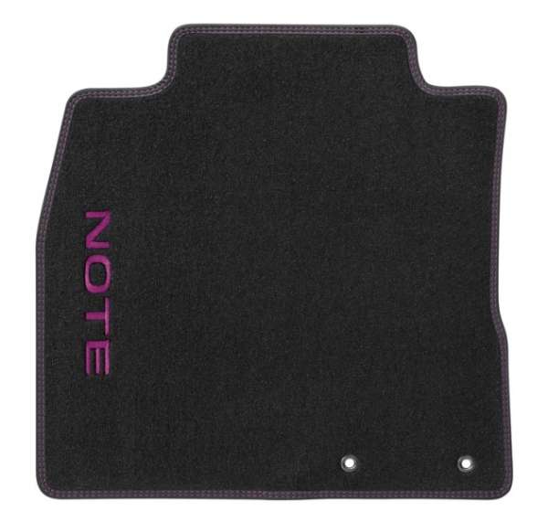 Textil-Fussmatten Yokohama Purple Nissan Note E12