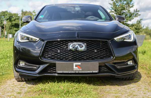 Schwarzer Kühlergrill ohne Kamera Infiniti Q60 Coupe