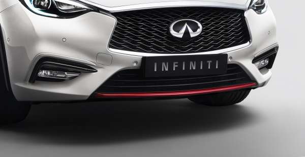 Chrome Einfassungen für Nebelscheinwerfer Infiniti Q30 01/2016