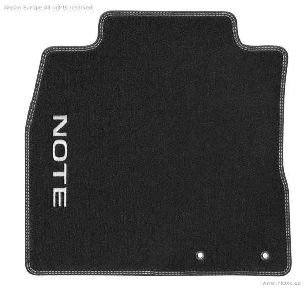 Textil-Fussmatten London White Nissan Note E12