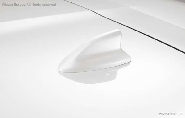 Haifisch-Antenne Glaze white Nissan Micra K14