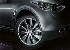 21" Turbine Felge Dark Silver Infiniti QX70 / FX