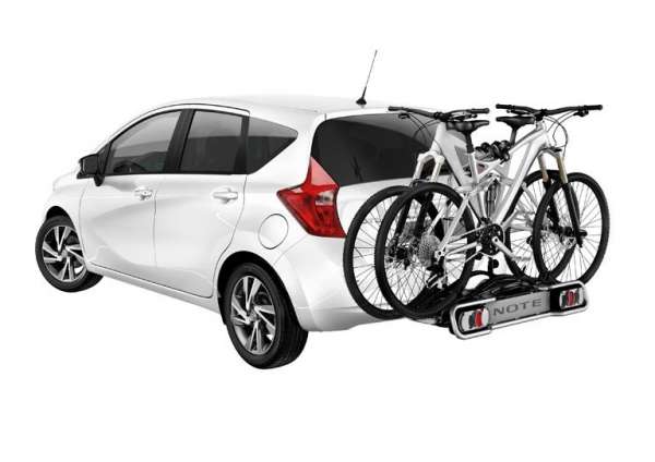 Fahrrad-Heckträger für 2 Räder, mit 13pol. E-Satz Nissan Note E12