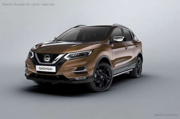 Stoßfänger Styling-Element - vorne, Schwarz Nissan Qashqai J11 2017/06-