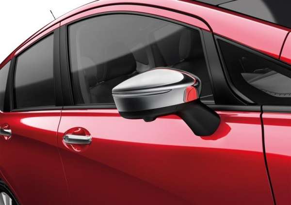 Spiegelkappen Force Red Nissan Note E12