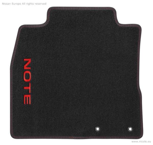 Textil-Fussmatten Force Red Nissan Note E12