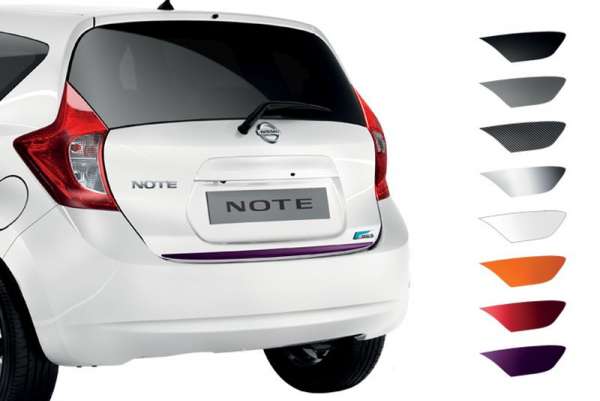 Heckklappen-Kantenschutz Solid White Nissan Note E12
